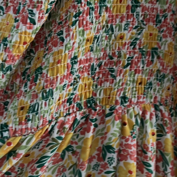 Melloday dress with smocked top and ruffle sleeveless size Small midi - Picture 7 of 7